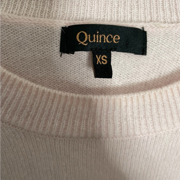 Quince Baby Pink Cashmere Short Sleeve Sweater XS - Picture 5 of 5